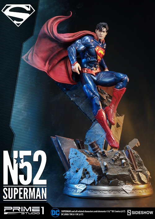 【銀行振込・クレジットカード支払いのみ】プレミアムマスターライン/ ジャスティス・リーグ 誕生 THE NEW52!: スーパーマン 1/4 スタチュー PMN52-01