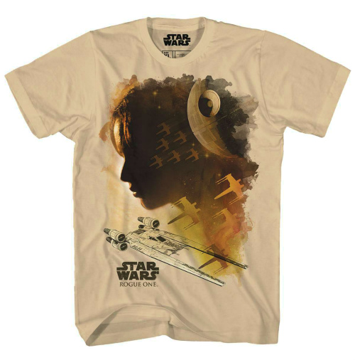 STAR WARS ROGUE WATER COLORS SAND T/S MED/ OCT162397