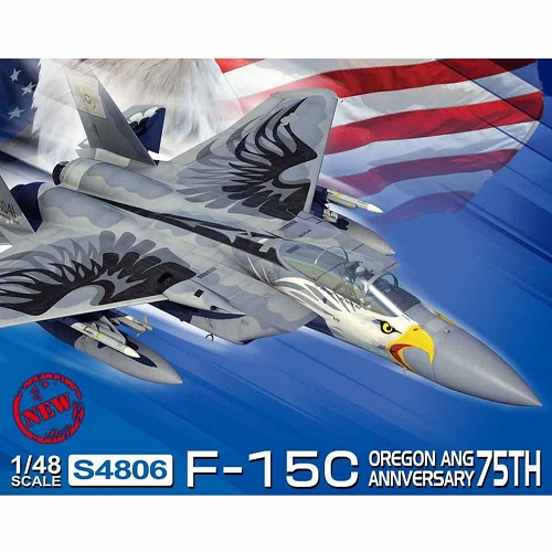 F-15C オレゴン州空軍 75周年記念塗装 1/48 プラモデルキット S4806 - イメージ画像