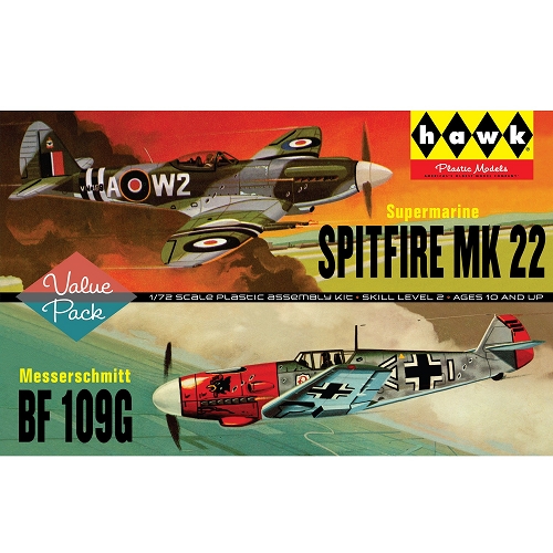 スピリットファイア Mk.22 vs メッサーシュミット Bf109G 1/75 プラモデルキット HL445