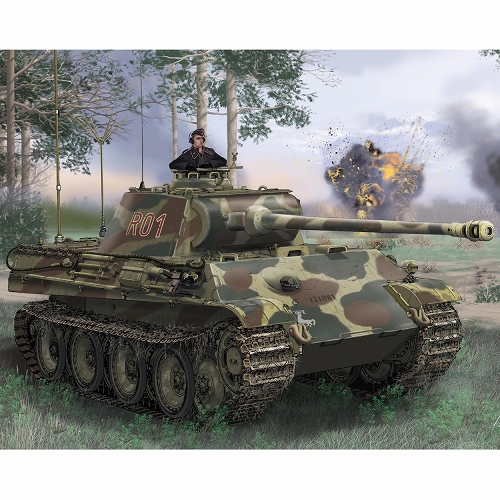 再入荷】WW.II ドイツ軍 パンターG型指揮戦車 1/35 プラモデルキット 