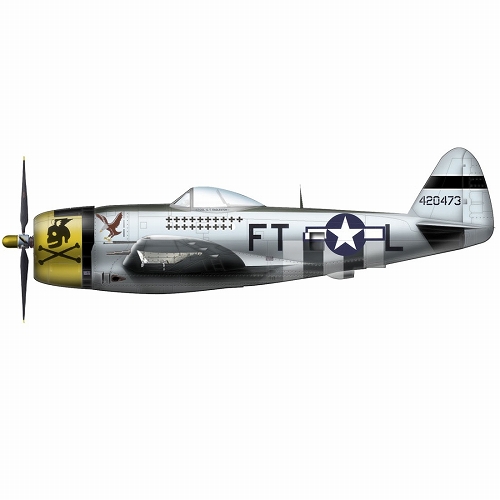 P-47D サンダーボルト グレン・イーグルストン少佐機 1/48 HA8411