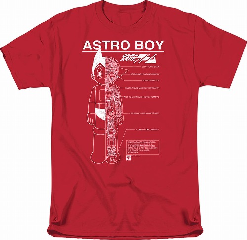 ASTRO BOY SCHEMATICS RED T/S SM / DEC162532