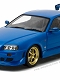 アルチザンコレクションシリーズ/ 1999 日産 スカイライン GT-R R34 ベイサイドブルー 1/18 19032