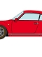 ポルシェ 911 ターボ 1988 レッド ブラックインテリア マットブラック/ブロンズリム 1/43 VM115B2