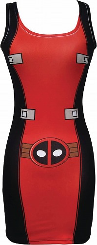 I AM DEADPOOL CHILLY RED BODYCON DRESS SM / JAN172519