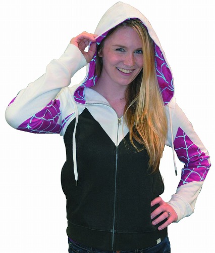 SPIDER-GWEN PX WOMENS HOODIE W/MASK MED (O/A) / JAN172530