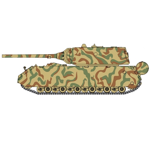 【再入荷】WW.II ドイツ軍 超重戦車 マウス with ドイツ軍 戦車猟兵 1/35 プラモデルキット CH9133 - イメージ画像