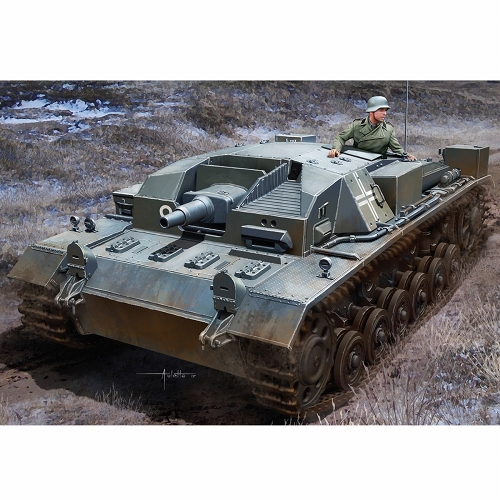 WW.II ドイツ軍 III号突撃砲 A型 第1SS装甲師団 ミハエル・ヴィットマン スマートキット 1/35 プラモデルキット DR6860