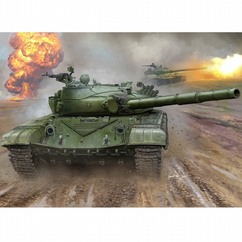 ソビエト軍 T-72B 主力戦車 1/16 プラモデルキット 00924