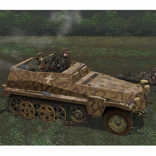 WW.II ドイツ軍 Sd.Kfz.250/7 アルテ 8cm自走迫撃砲 1/35 プラモデルキット DR6858