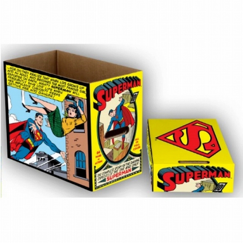 コミックブック ストレージボックス/ DCコミックス スーパーマン パネル ver