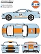 2012 シェルビー GT500 ガルフオイル ライトブルー with オレンジストライプ 1/18 12990