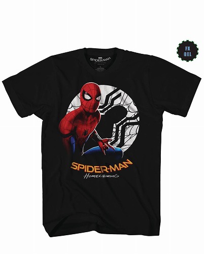 SPIDER-MAN HOMECOMING IN THE LIGHT BLK T/S LG/ MAR172505