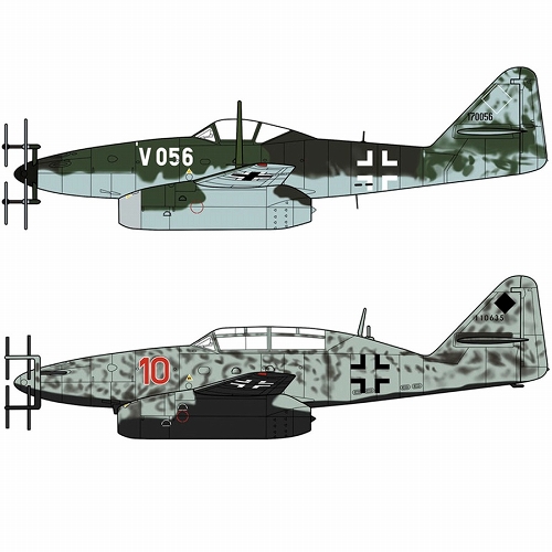 メッサーシュミット Me262V056＆Me262B-1a/U1 夜間戦闘機 1/72 プラモデルキット 02236