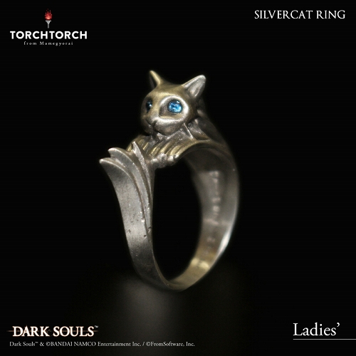 ダークソウル × TORCH TORCH/ リングコレクション: 銀猫の指輪 レディースモデル/9号