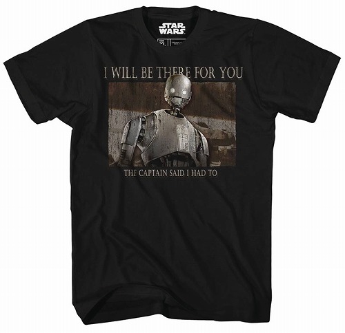 STAR WARS R1 THERE FOR YOU PX BLACK T/S MED/ APR172397