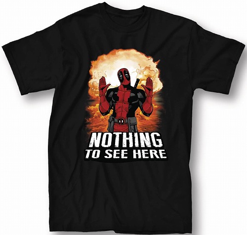 DEADPOOL NOTHING TO SEE HERE BLACK T/S SM/ MAY172365