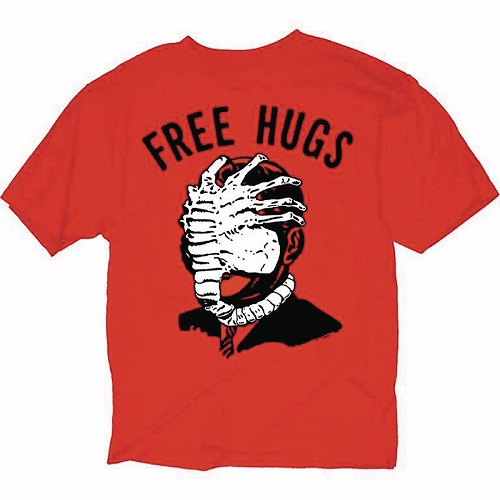 ALIEN FREE HUGS RED T/S MED/ MAY172418