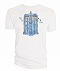 DOCTOR WHO WATERCOLOR TARDIS WHITE T/S SM/ MAY172437