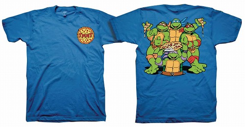 TMNT FRONT & BACK ROYAL BLUE T/S LG/ MAY172459