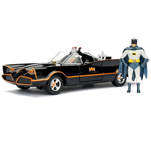 【再入荷】バットマン 1966 TVシリーズ/ バットモービル バットカー with バットマン＆ロビン 1/24 - イメージ画像