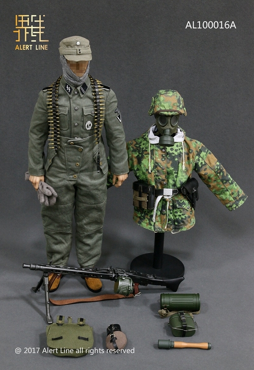WWII ドイツ SS MG42 マシンガンナー 1/6 コスチュームセット AL100016A