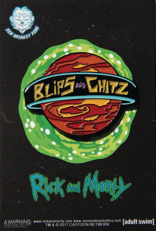 RICK AND MORTY BLIPS AND CHITZ LAPEL PIN / SEP172999