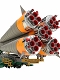 ソユーズロケット＆搬送列車 1/150 プラスチックモデル セット