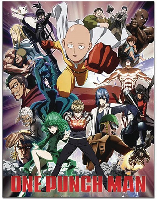 ONE PUNCH MAN HEROES GROUP SUBLIMATION THROW BLANKET / NOV173091