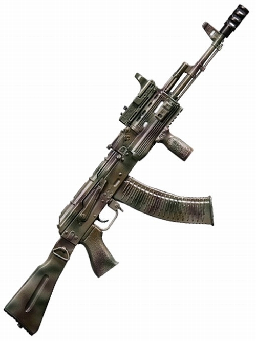 エリートファイヤーアームズ2/ スペツナズ アサルト ライフル AK74M カモ 1/6 セット EF009
