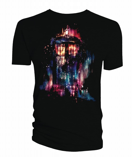 DR WHO ALICE X ZHANG SUBLIMATION TARDIS PX BLACK T/S MED / JAN182227