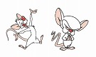 PINKY AND THE BRAIN 2PC LAPEL PIN SET / FEB182753