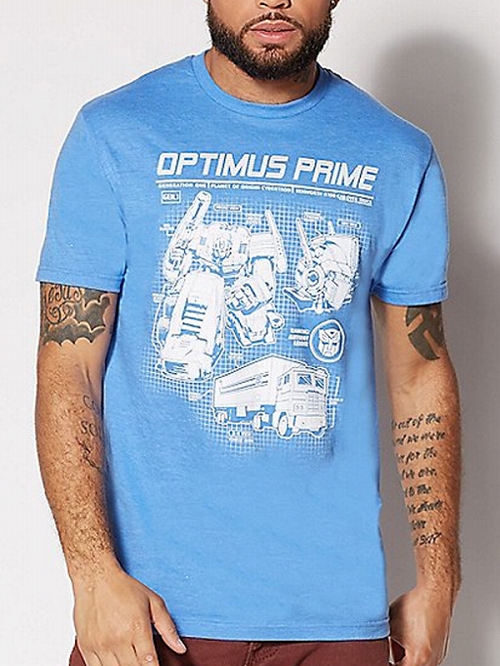 Transformers Optimus Prime Schematic T-Shirt SIZE M