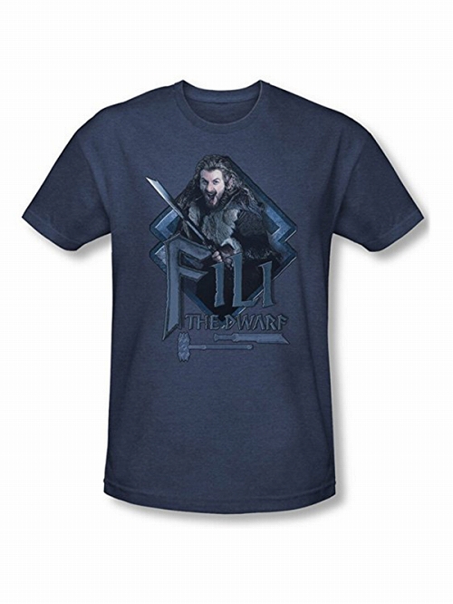 The Hobbit Fili the Dwarf t-shirt Heather Navy SIZE S