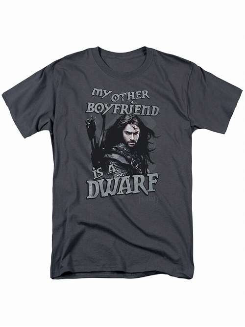 The Hobbit Kili My Other Boyfriend is a Dwarf T-shirt SIZE L