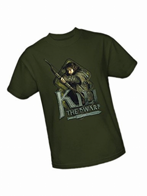 The Hobbit Kili the Dwarf Bow Green Tシャツ US Mサイズ