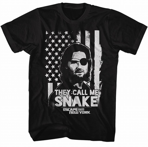 ESCAPE FROM NEW YORK SNAKE FLAG BLACK T/S XL / APR182766
