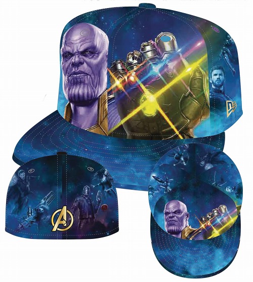 AVENGERS IW THANOS INFINITY GAUNTLET 59 FIFTY FITTED CAP 7 1/4 / APR182769 - イメージ画像