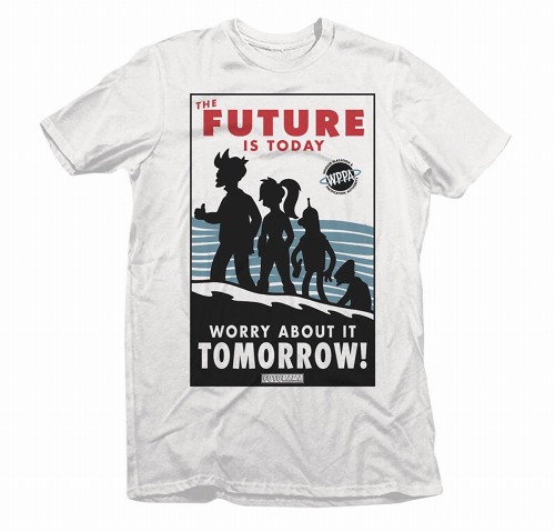 FUTURAMA FUTURE TODAY WHITE T/S MED / APR182784