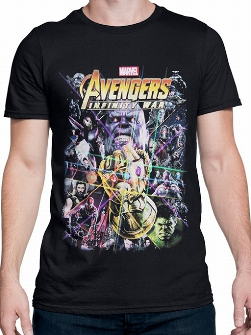 AVENGERS IW MOVIE POSTER BLACK T/S MED / MAY183103