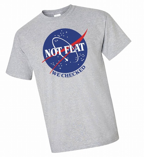 NOT FLAT WE CHECKED GREY T/S XL / MAY183115