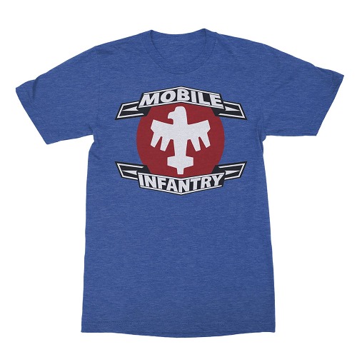 STARSHIP TROOPERS MOBILE INFANTRY ROYAL HEATHER T/S SM / JUL183266