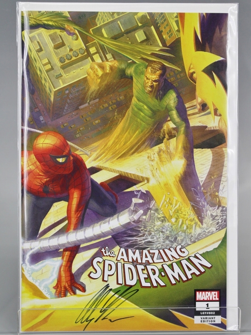 【抽選販売】【SDCC2018 コミコン限定】アレックス・ロス Amazing Spider-Man #1 Cover B Sinister Six Wraparound SIGNED