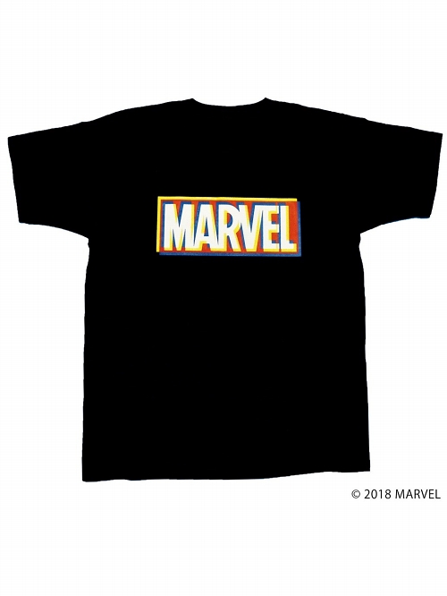 マーベルコミック/ MARVEL ボックスロゴ 3D Tシャツ MV-RS-5 ブラック レディース サイズM