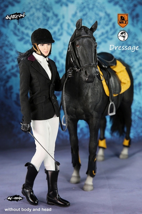 女性騎手＆乗用馬 1/6 アウトフィット＆アクセサリー Aセット MF004A - イメージ画像