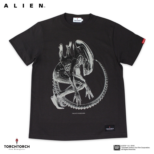 TORCH TORCH/ エイリアン "The 8th Passenger" Tシャツ ブラック Sサイズ