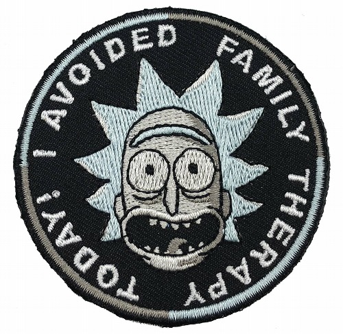RICK AND MORTY I AVOIDED FAMILY THERAPY PATCH / DEC183221