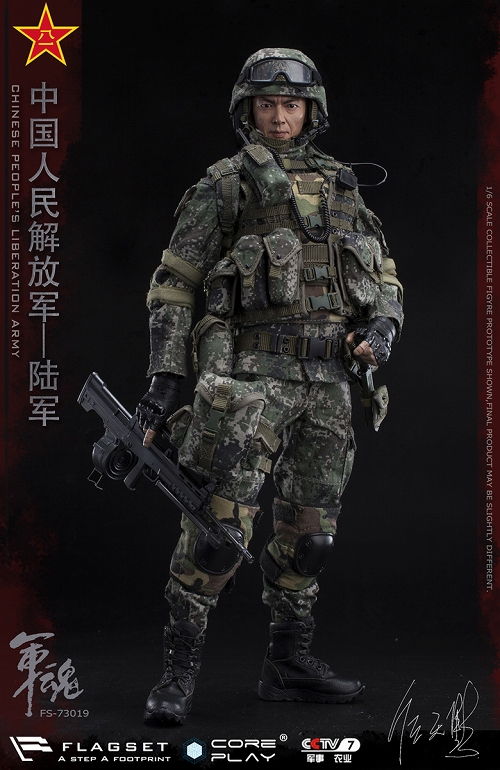 軍魂シリーズ/ 中国人民解放軍 陸軍 機関銃手 1/6 アクションフィギュア FS-73019