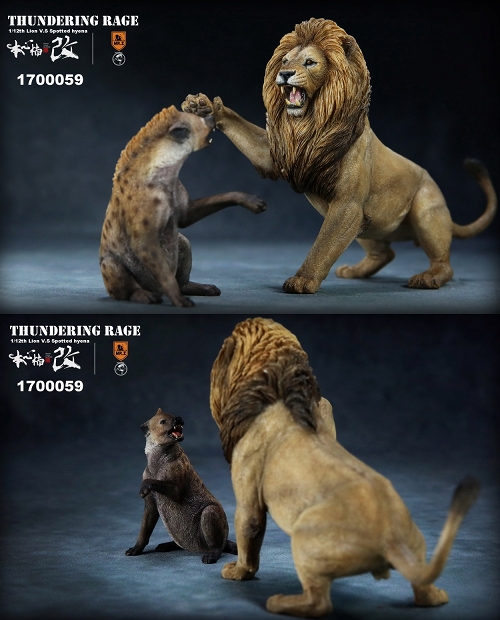 ライオン vs ハイエナ 1/12 スタチュー プライマリーカラー ver 1700059 - イメージ画像